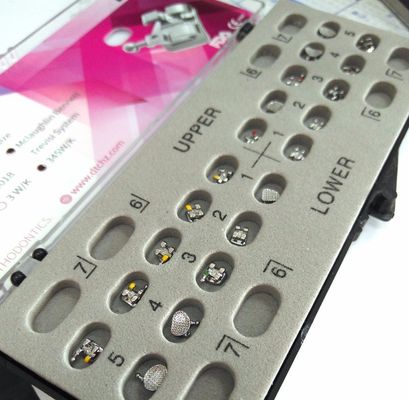 Mini/Standard 0,022'/0,018' MIM Technologie Orthodontik Metallhalterungen mit Maschenbasis