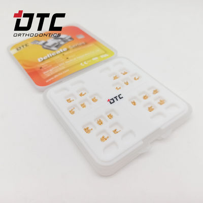 CE-zertifizierte DTC Orthodontik Roth MBT Golden Delicate Serie Halterungen mit Haken Maschinen Energiequelle