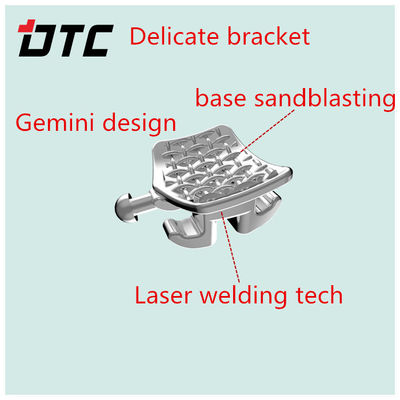 DTC-Klammern Kieferorthopädie Stahl 80 Mesh Basis Sandstrahlklammern mit langer Haltbarkeit