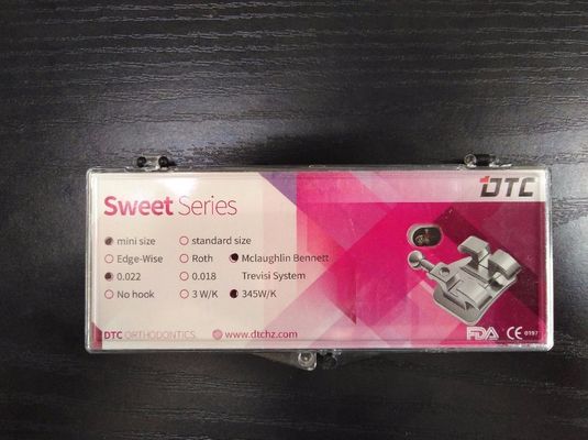 Mini/Standard 0,022'/0,018' MIM Technologie Orthodontik Metallhalterungen mit Maschenbasis