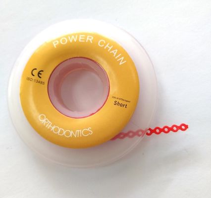 Kurze orthodontische elastische Stromkette für schnelle und bequeme Anpassung von Zahnspangen