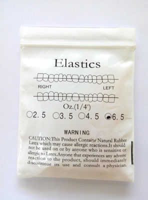 Maschinenbetriebene DTC-Orthodontologische elastische Bänder Latex-Rubber-O-Ringe für Orthodontie