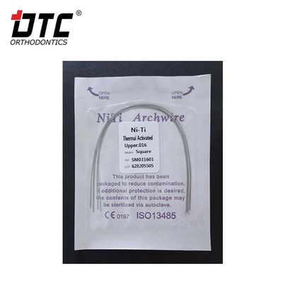 Orthodontische Korrektur mit DTC Runden NiTi Oval Quadrat Arch Draht und CE-Zertifizierung