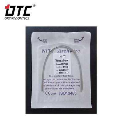 Orthodontische Korrektur mit DTC Runden NiTi Oval Quadrat Arch Draht und CE-Zertifizierung