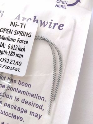 Haltbarkeit 3 Jahre Zahnorthopädische offene Spulenfedern mit 0,010&quot; / 0,012&quot; Durchmesser