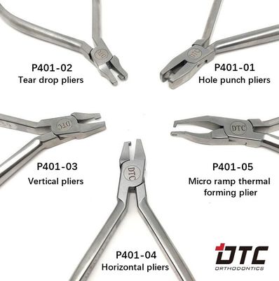 Edelstahl DTC Orthodontik Zahnärztliche Mikrorampen thermische Formung Clear Aligner Zangen