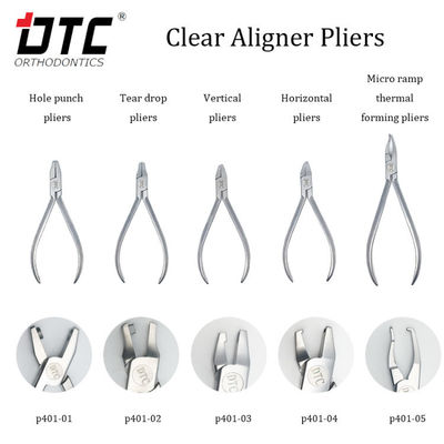 Edelstahl DTC Orthodontik Zahnärztliche Mikrorampen thermische Formung Clear Aligner Zangen